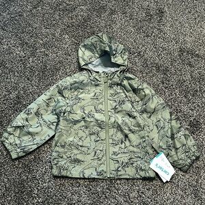 🏡NWT Rain and wind breaker jacket with dinosaur